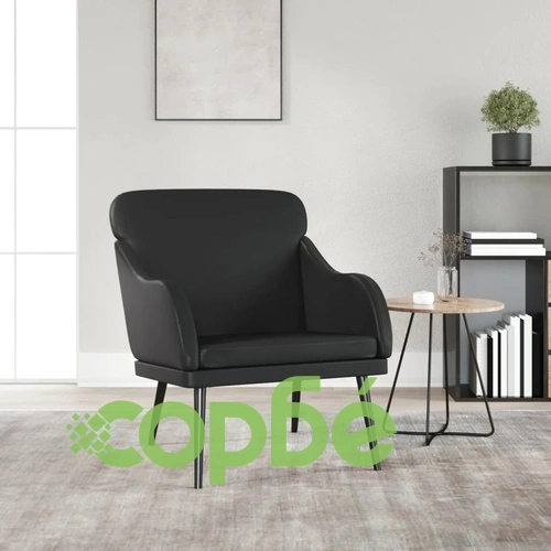 Фотьойл, черен, 63x76x80 см, изкуствена кожа ➤ топ цена ➤ sorbe.bg