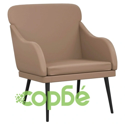 Фотьойл, капучино, 63x76x80 см, изкуствена кожа ➤ топ цена ➤ sorbe.bg