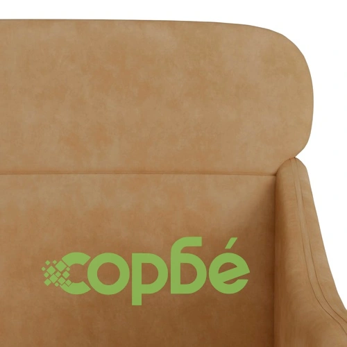 Кресло, кафяво, 63x76x80 см, кадифе ➤ топ цена ➤ sorbe.bg