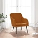 Кресло, кафяво, 63x76x80 см, кадифе