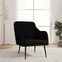 Кресло, черно, 63x76x80 см, текстил