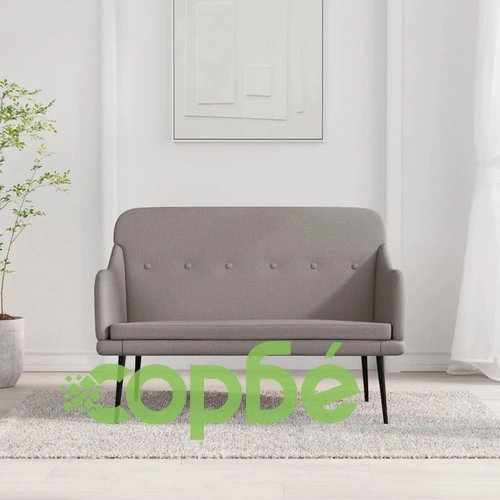 Пейка, таупе, 110x76x80 см, текстил ➤ топ цена ➤ sorbe.bg