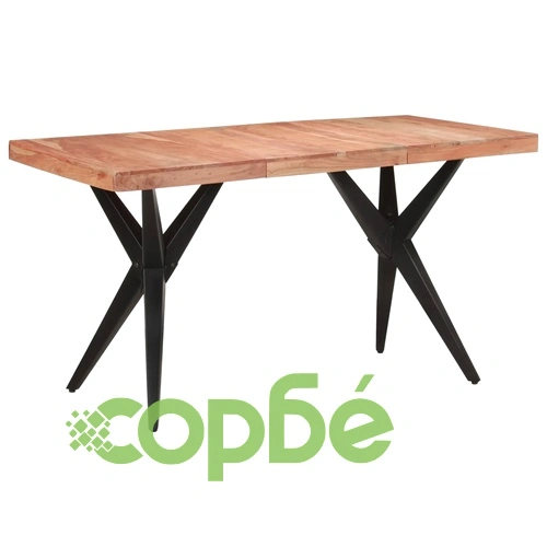 Трапезна маса, 140x70x76 см, акациево дърво масив  ➤ топ цена ➤ sorbe.bg