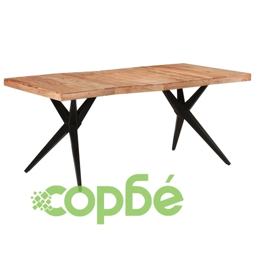 Трапезна маса, 180x90x77 см, акациево дърво масив  ➤ топ цена ➤ sorbe.bg