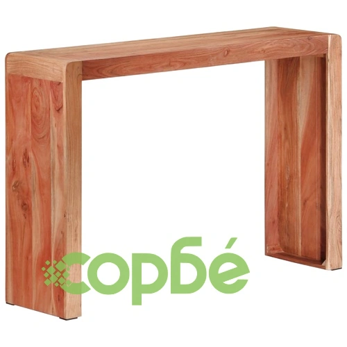 Конзолна маса, 110x30x76 cм, акациево дърво масив ➤ топ цена ➤ sorbe.bg