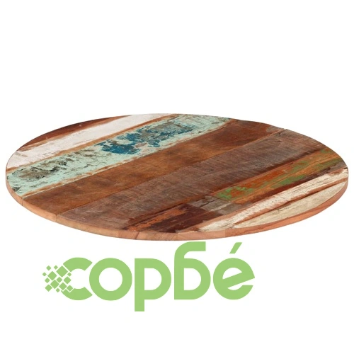 Плот за маса, 70x(1,5-1,6) см, регенерирано дърво масив ➤ топ цена ➤ sorbe.bg