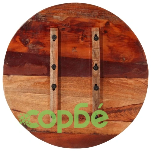 Плот за маса, 60x(2,5-2,7) см, регенерирано дърво масив ➤ топ цена ➤ sorbe.bg