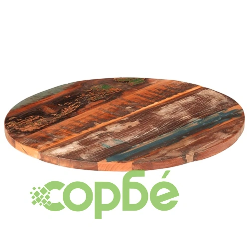 Плот за маса, 60x(2,5-2,7) см, регенерирано дърво масив ➤ топ цена ➤ sorbe.bg