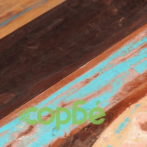 Плот за маса, 80x(2,5-2,7) см, регенерирано дърво масив ➤ топ цена ➤ sorbe.bg