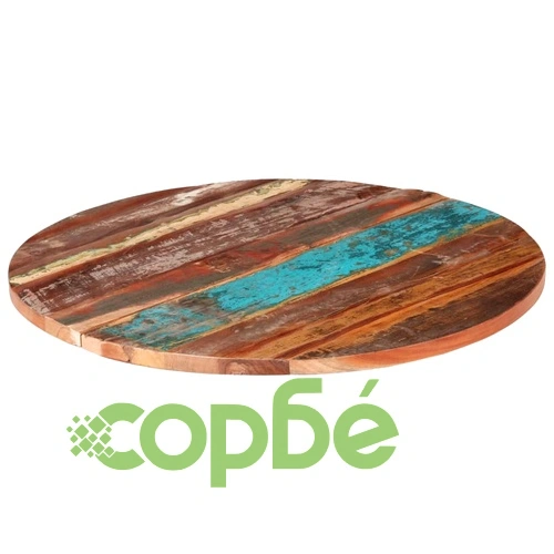 Плот за маса, 80x(2,5-2,7) см, регенерирано дърво масив ➤ топ цена ➤ sorbe.bg