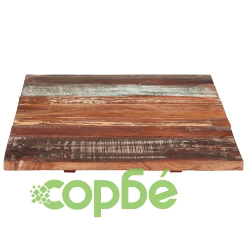 Плот за маса, 120x60x(2,5-2,7) см, регенерирано дърво масив ➤ топ цена ➤ sorbe.bg