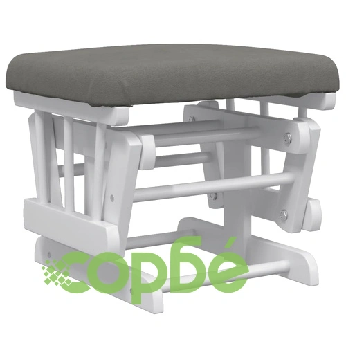 Плъзгащ се стол с табуретка, тъмносив, текстил ➤ топ цена ➤ sorbe.bg