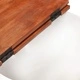 Маса за кафе, бяла, 50x27 см, регенерирано дърво масив