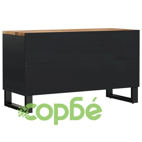 ТВ шкаф, 80x33x46 см, масивно мангово и инженерно дърво ➤ топ цена ➤ sorbe.bg