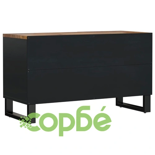 ТВ шкаф, 80x33x46 см, масивно мангово и инженерно дърво ➤ топ цена ➤ sorbe.bg