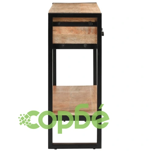 Конзолна маса, 110x30x76 см, грубо мангово дърво масив ➤ топ цена ➤ sorbe.bg