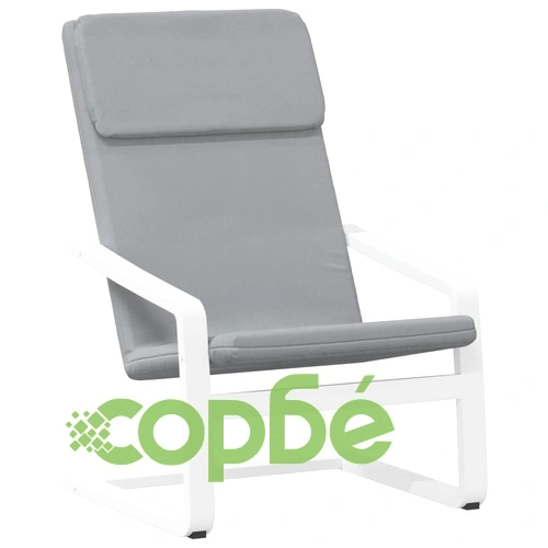 Релакс стол, светлосив, текстил ➤ топ цена ➤ sorbe.bg