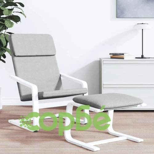 Релакс стол, светлосив, текстил ➤ топ цена ➤ sorbe.bg