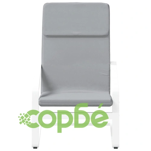 Релакс стол, светлосив, текстил ➤ топ цена ➤ sorbe.bg