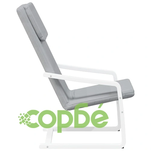 Релакс стол, светлосив, текстил ➤ топ цена ➤ sorbe.bg