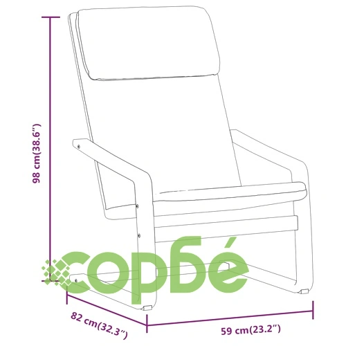 Релакс стол, светлосив, текстил ➤ топ цена ➤ sorbe.bg