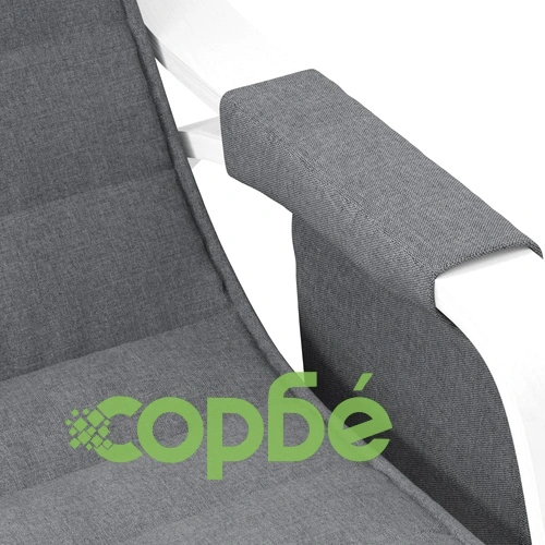 Люлеещ стол, тъмносив, текстил ➤ топ цена ➤ sorbe.bg