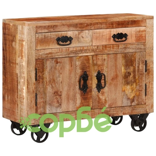 Бюфет 80x30x65 см грубо мангово дърво масив ➤ топ цена ➤ sorbe.bg
