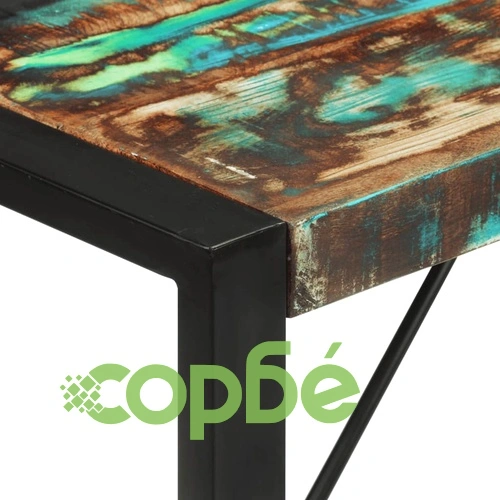 Трапезна маса, 120x55x76 cм, регенерирано дърво масив ➤ топ цена ➤ sorbe.bg