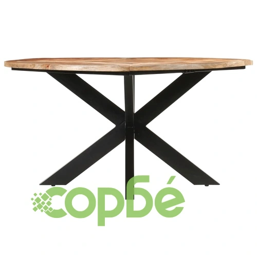 Трапезна маса, 150x76 cм, грубо мангово дърво масив ➤ топ цена ➤ sorbe.bg