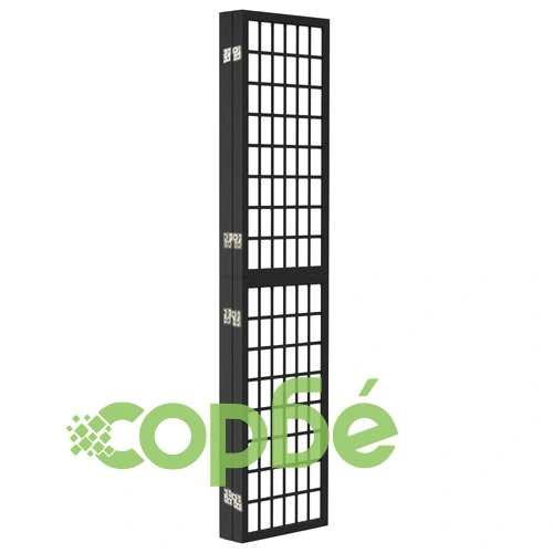 Параван за стая, 5 панела, японски стил, 200x170 cм, черен ➤ топ цена ➤ sorbe.bg