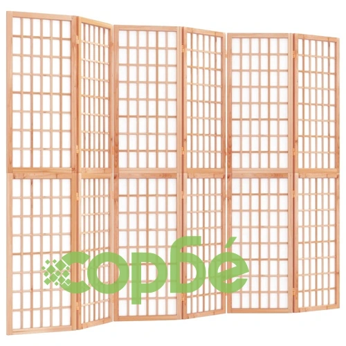 Параван за стая, 6 панела, в японски стил, 240x170 cм ➤ топ цена ➤ sorbe.bg