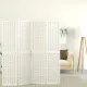 Параван за стая, 4 панела, в японски стил, 160x170 cм, бял
