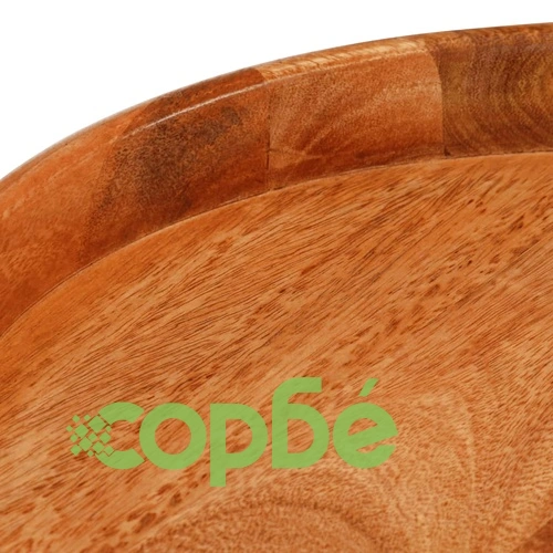 Кръгли масички за кафе, 3 бр, мангово дърво масив ➤ топ цена ➤ sorbe.bg