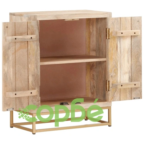 Сайдборд с 2 врати, 55x30x70 см, мангово дърво масив ➤ топ цена ➤ sorbe.bg