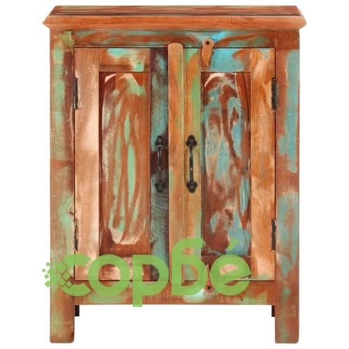 Бюфет с 2 врати 55x30x70 см масивно регенерирано дърво ➤ топ цена ➤ sorbe.bg