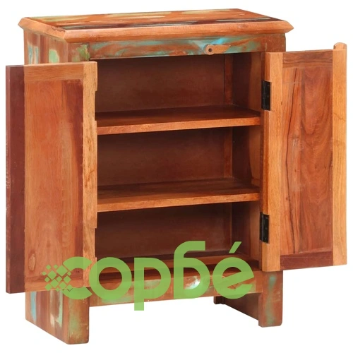 Бюфет с 2 врати 55x30x70 см масивно регенерирано дърво ➤ топ цена ➤ sorbe.bg