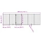 Сгъваема преграда за кучета с врата 6 панела 300 см топола