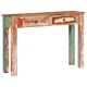 Конзолна маса, 110x30x75 cм, регенерирано дърво масив