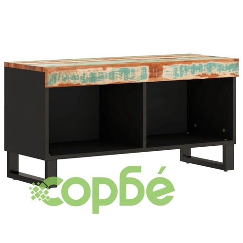 ТВ шкаф, 85x33x43,5 см, регенерирано дърво масив ➤ топ цена ➤ sorbe.bg