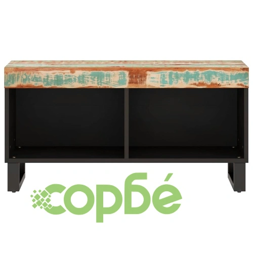 ТВ шкаф, 85x33x43,5 см, регенерирано дърво масив ➤ топ цена ➤ sorbe.bg