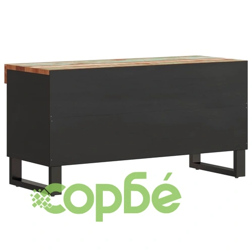 ТВ шкаф, 85x33x43,5 см, регенерирано дърво масив ➤ топ цена ➤ sorbe.bg
