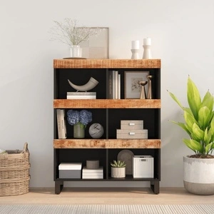 Страничен шкаф 85x33x107 см манго масивно дърво