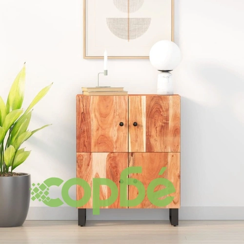 Сайдборд с 4 врати, 60x33x75 см, акациево дърво масив ➤ топ цена ➤ sorbe.bg