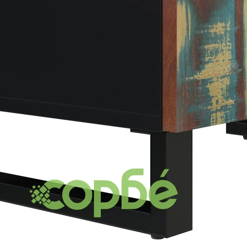 Сайдборд с 4 врати, 60x33x75 см, регенерирано дърво масив ➤ топ цена ➤ sorbe.bg