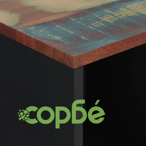 Сайдборд с 2 врати 80x33x75 см масивно регенерирано дърво ➤ топ цена ➤ sorbe.bg