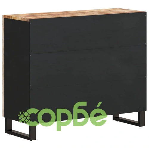 Сайдборд с 2 врати, 90x33x75 см, мангово дърво масив ➤ топ цена ➤ sorbe.bg