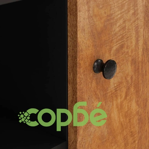 Сайдборд с 2 врати, 90x33x75 см, мангово дърво масив ➤ топ цена ➤ sorbe.bg