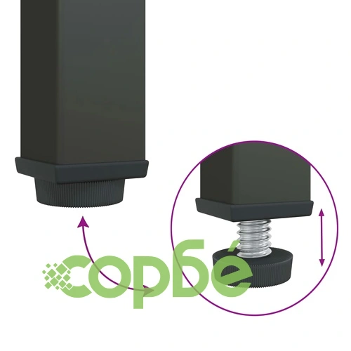 Нощно шкафче, черно, 50x35x60 см, стъкло и стомана ➤ топ цена ➤ sorbe.bg