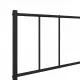Метална рамка за легло с горна и долна табла, черна, 90x200 см