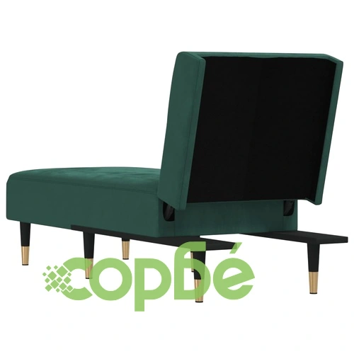 Кушетка, тъмнозелена, кадифе ➤ топ цена ➤ sorbe.bg